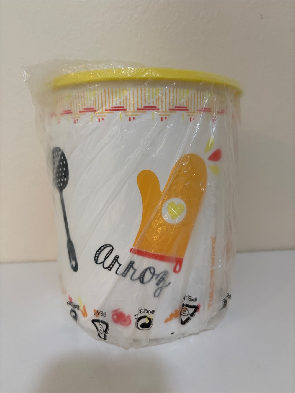 New Tupperware One Touch Canister with
 Arroz design for rice. - Picture 6 of 11